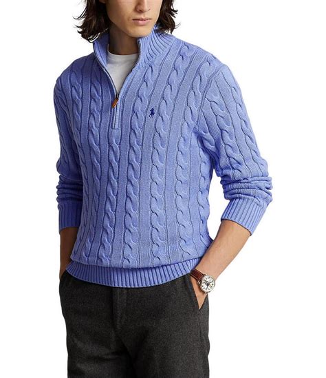 Actualizar 84 Imagen Ralph Lauren Mens Quarter Zip Sweater Abzlocalmx