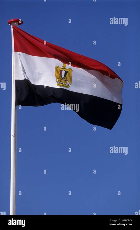 The National Flag Of Egypt Stock Photo Alamy