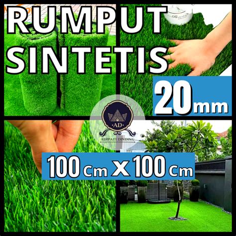 Rumput Sintetis Swiss Termurah Ukuran 100 Cm X 100 Cm Tebal 20mm