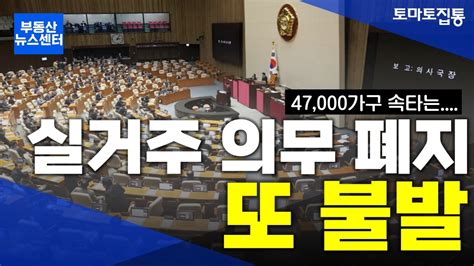 부동산 뉴스센터 분양가상한제 실거주 의무 폐지 또 불발 Youtube