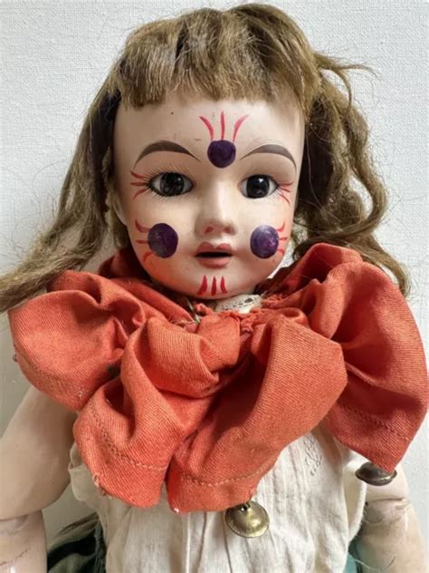 Ancienne Poupee Clown Sfbj Paris Steiner Carton Antique Doll Eur