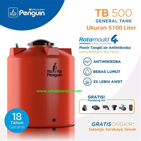 Tandon Air Tangki Air Toren Air PENGUIN PINGUIN Rotamould 4 Ukuran