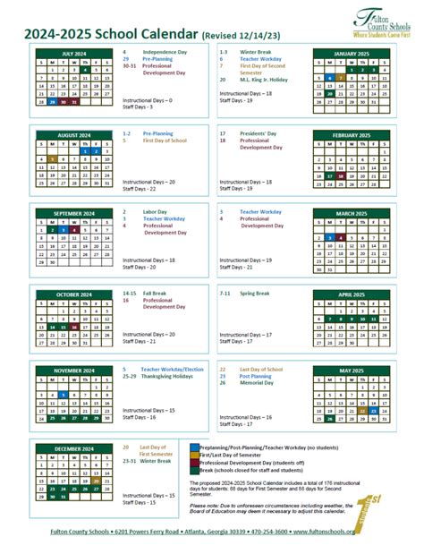 Fulton County Schools Calendar To Calendar Codee Devonna