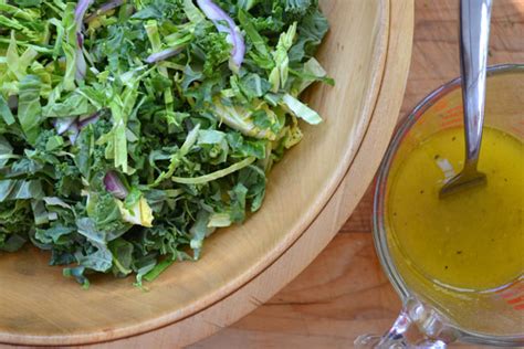 Kale And Brussels Sprout Slaw Dinner With Julie