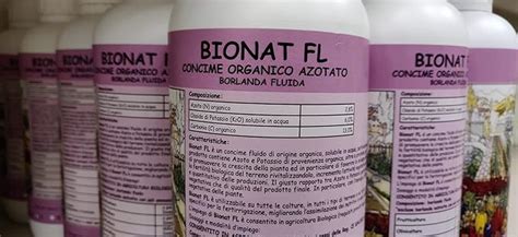 BIONAT FL BORLANDA FLUIDA Consentito In Agricoltura Biologica Spinta