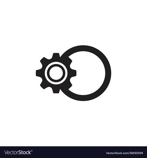 Gear template Royalty Free Vector Image - VectorStock