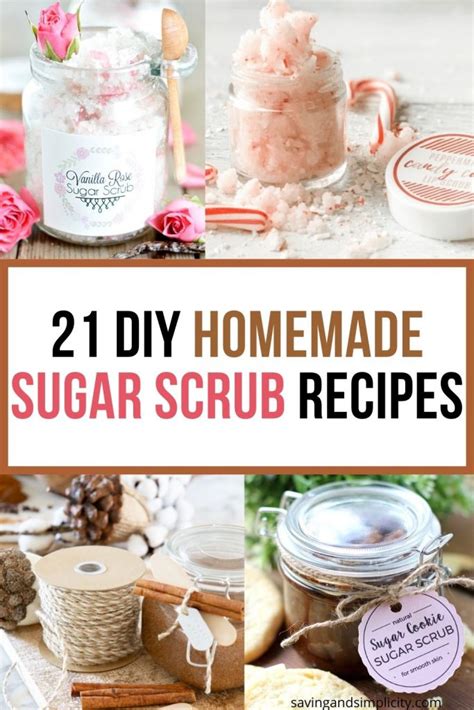 21 Amazing Homemade Sugar Scrub Recipes Saving And Simplicity