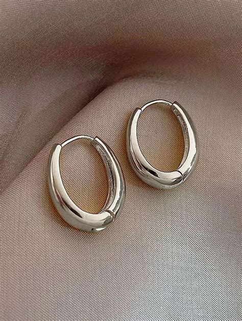 Minimalist Hoop Earrings Shein Usa