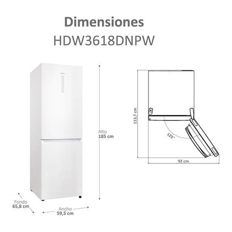 Frigor Fico Combi Haier Total No Frost Con Wifi D Hdw Dnpw