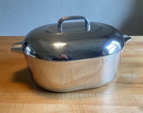 Vintage Wagner Ware Magnalite GHC 4265 8 Quart Roaster Dutch Oven With