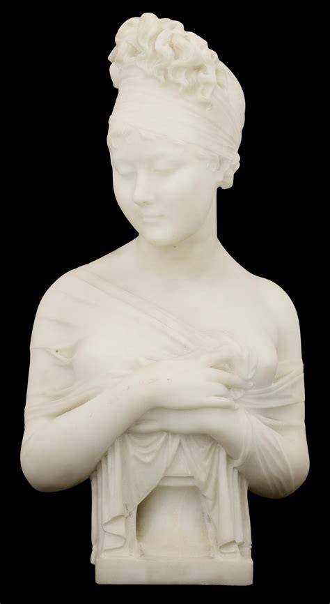 Lot After Joseph Chinard French 1756 1813 Marble Bust Of Juliette