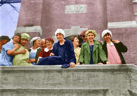 Shorpy Historical Picture Archive Textile Mill Workers Colorized