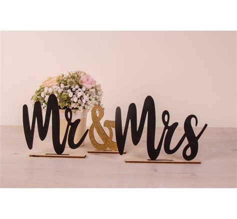 Holz Schriftzug Mr Mrs Vbs Hobby Bastelshop