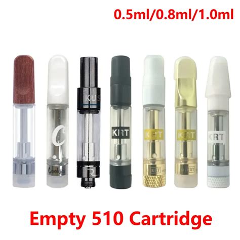 30 100pcs Empty Vape Cartridge ROVE KRT Cookie Wood Tip Pod 0 5 0 8 1