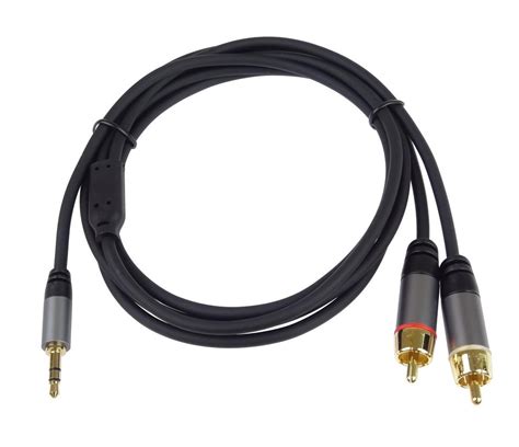 PREMIUMCORD Kabel Jack 3 5mm 2xCINCH M M 3m ED System A S