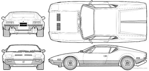 Drawings Pantera De Tomaso Google Search Pantera Blueprints