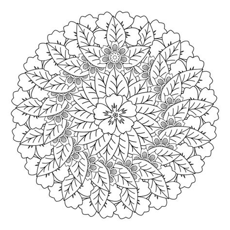 Blumen Mandala Malseite Mit Mandala Malseite Und Blumen Malbuch F R