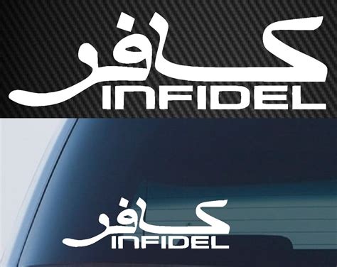 Infidel Car Sticker Car 4X4 Sticker Aussie Decal 200mm EBay