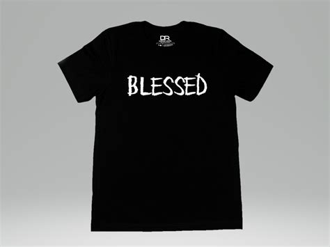 Blessed T Shirt Black — Darealist Apparel