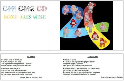 Classe des CM1 CM2 CD école Jules Verne Printemps de la poésie 2024