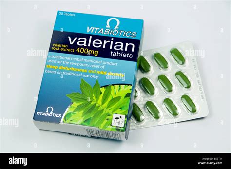 Pack of Valerian Tablets Stock Photo - Alamy