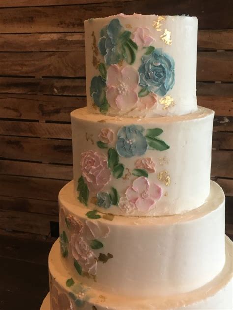 Wedding Cake Palette Knife Buttercream Flowers Buttercream Flowers