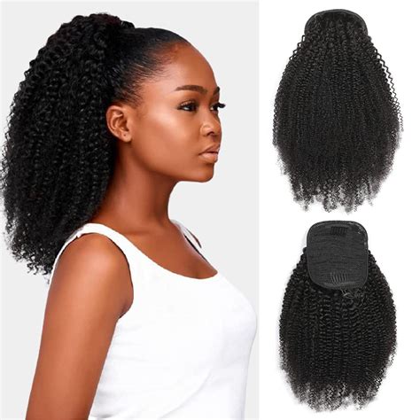 Amazon Humistwbiu Afro Kinky Curly Ponytail Drawstring Ponytail