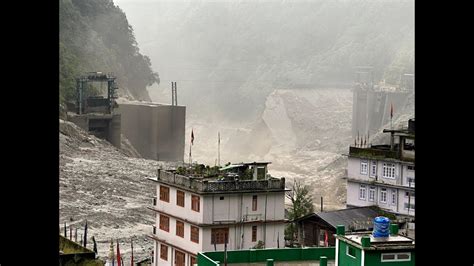 Flash Floods In Sikkim Wash Away Roads 23 Army Jawans Missing तीस्ता