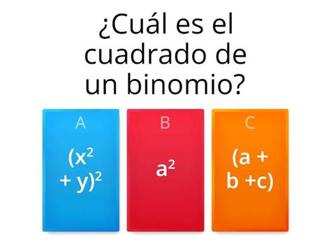 binomios quiz