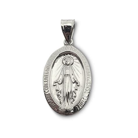 14k Gold Miraculous Medal Etsy