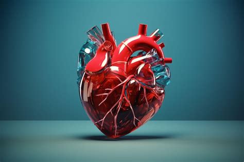 Premium Ai Image Medically Accurate Illustration Of Human Heart Made Of Glass