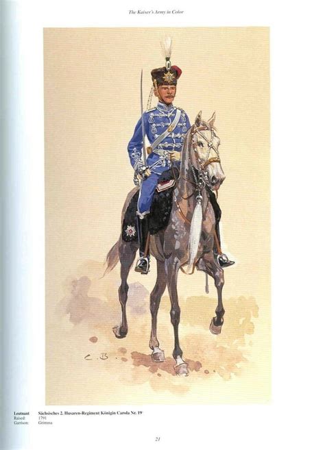 Leutnant S Chsisches Husaren Regiment K Nigin Carola Nr