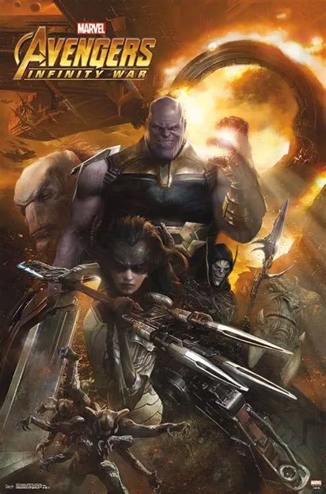 New Posters For Avengers Infinity War Featuring Thanos The Black