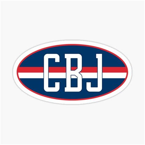 "Columbus Blue Jackets CBJ Oval" Sticker for Sale by gracesgraphics | Redbubble