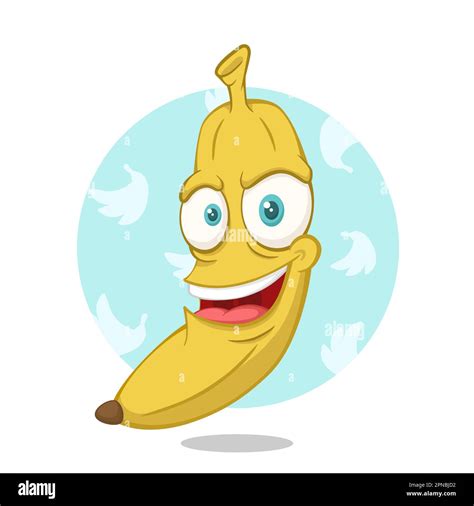 Funny Banana Cartoon Character Smiling Stock Vector Image Art Alamy