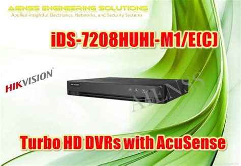 Ids Huhi M E C Turbo Hd Dvrs With Acusense Hikvision Ch Ch