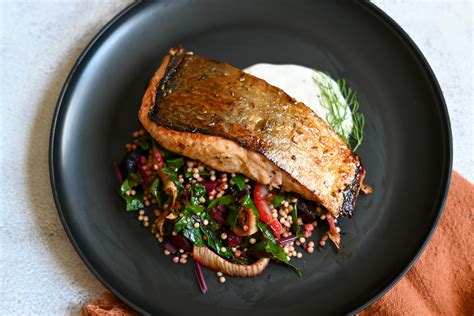 Sorghum Salmon With Appalachian Beet Salad — Kvaroy Arctic