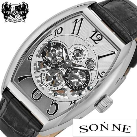 【楽天市場】ゾンネ腕時計 Sonne時計 Sonne 腕時計 ゾンネ 時計 ハオリ Haori Produced メンズ シルバー H015ss Bk 正規品 新作 人気 流行 防水 機械式