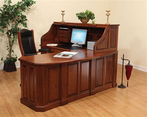 Fifth Avenue Executive Corner Desk Ohio Hardwood Furniture