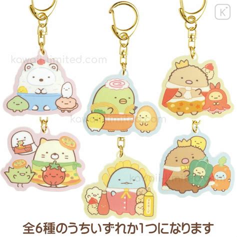 Japan San X Acrylic Keychain Sumikko Gurashi Food Kingdom Random