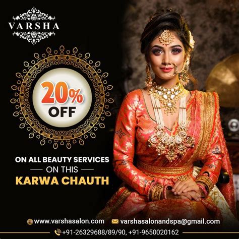 Karwa Chauth Hair Salon Marketing Beauty Salon Price List Salon