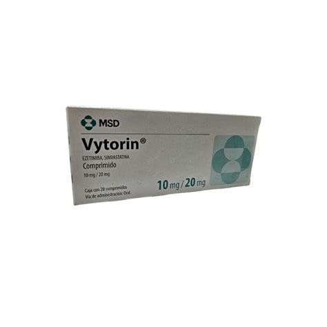 VYTORIN EZETIMIBA SIMVASTATINA 10 20 MG 28 COMP MEXIPHARMACY