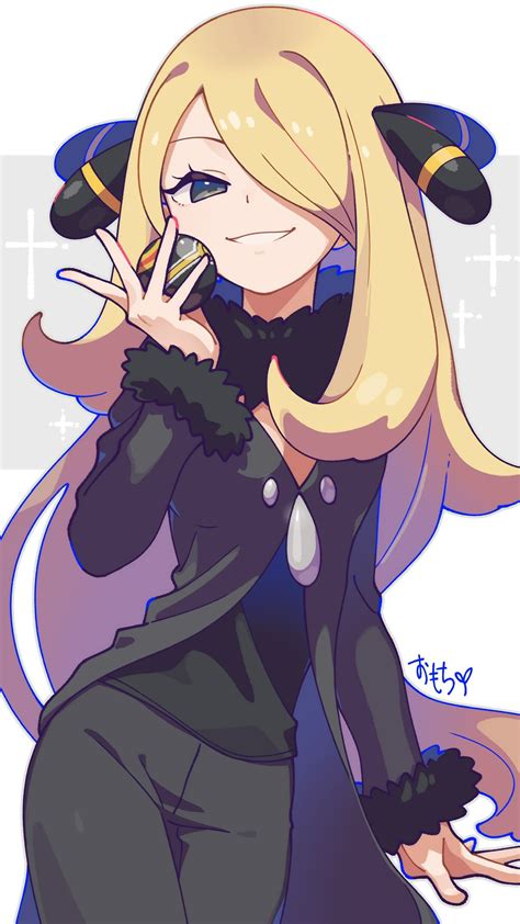 Cynthia Pokemon And 1 More Drawn By Omochi Omotimotittona3 Danbooru