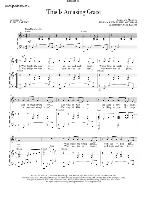 Amazing Grace Sheet Music