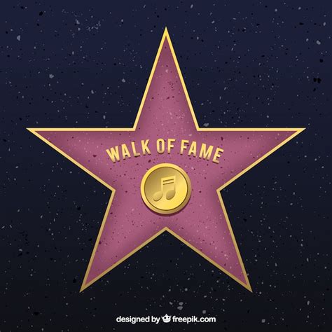 Free Vector | Walk of fame star background