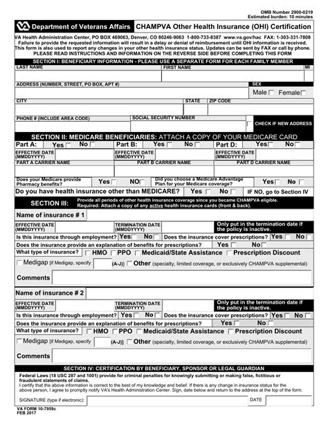 Va Form 10 7959c Fill Out Sign Online And Download Fillable Pdf