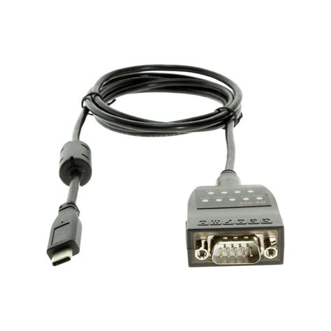 USB C to Serial RS232 Adapter with LED Indicators USB 2.0