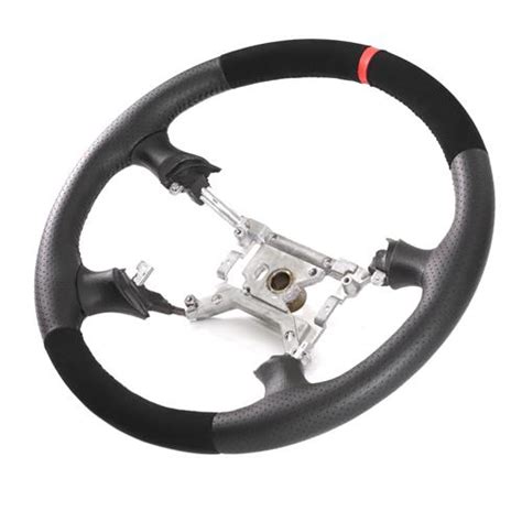 Sve Mustang Fr500 Style Steering Wheel Black Micro Suede W Red