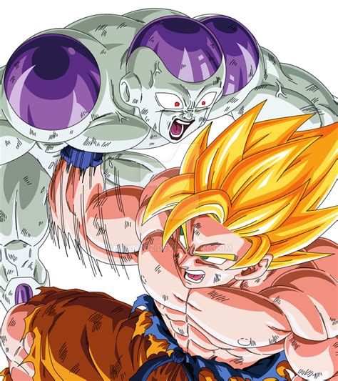 F Frezeer Vs Goku Golpe By Juandbz On Deviantart