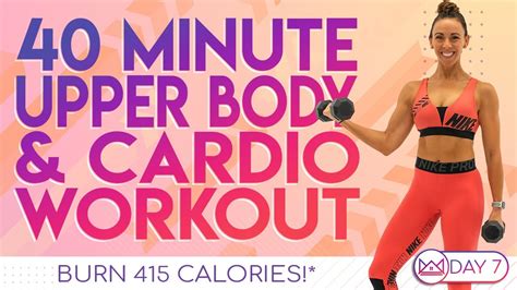 40 Minute Upper Body And Cardio Workout 🔥burn 415 Calories 🔥at Home Workout Challenge 2 0